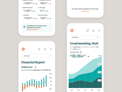 OrderMetrics Dashboard Mobile