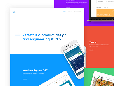 Versett Homepage Redesign agency promotion redesign web