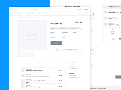 Ecommerce Wireframes checkout commerce ia payment ux wireframes