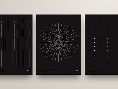 V// Poster Series brand dark minimalism minimalist motivation posters promo