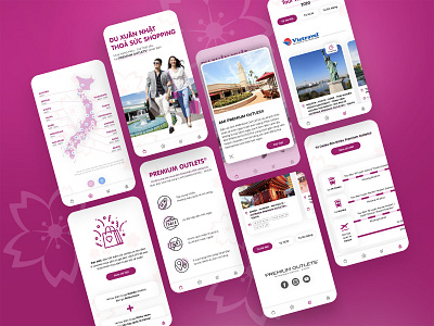Premium Outlets mobile web design mobile shopping travel ui web webdesign