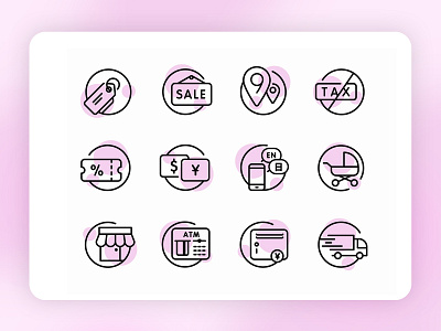 Japan Travel Utilities icons design icon ui webdesign zoiop