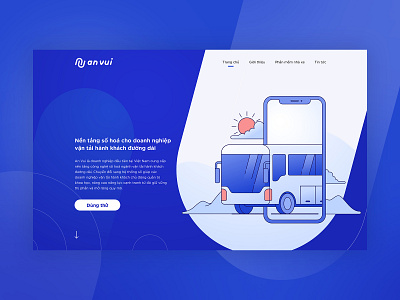 Anvui landing page