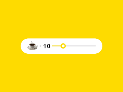 Coffee slider ☕️ animation interaction microinteraction range slider slider design