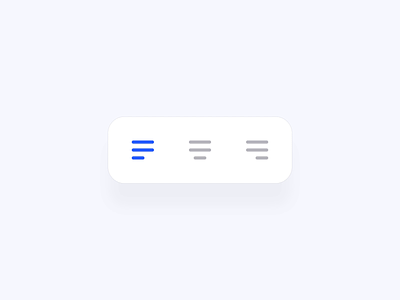 Alignment button interaction align textalign