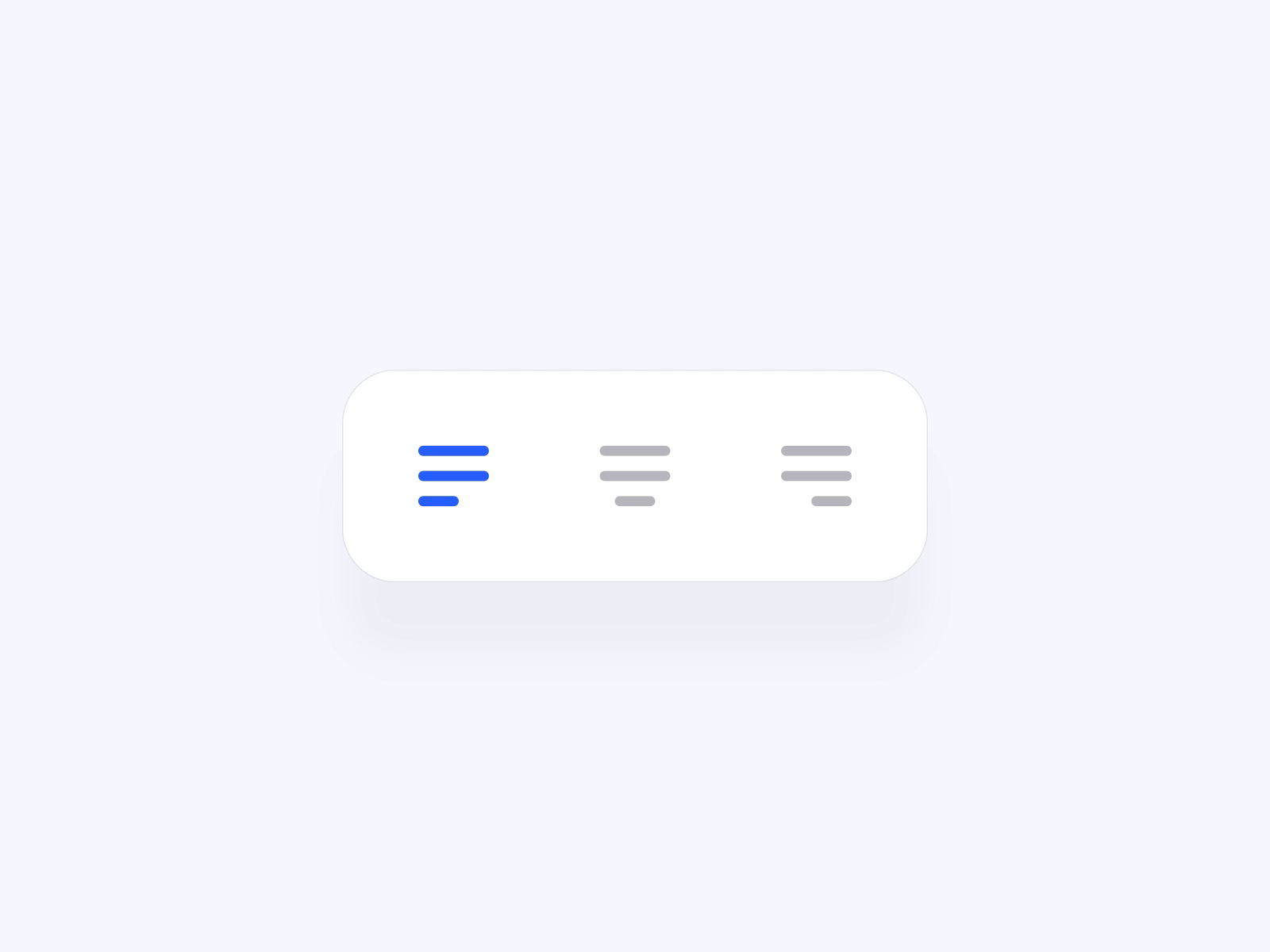Alignment button interaction by Amal on Dribbble