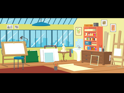 Background for a game atelier