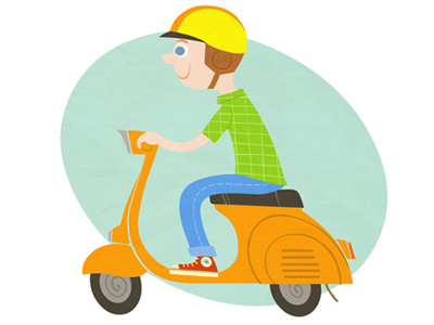 Vespa illustration vespa