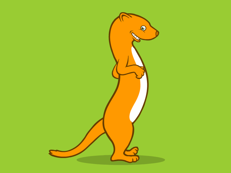 Walking Weasel animation