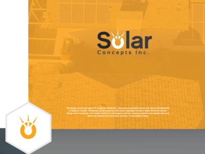Solar Concepts Inc. logo branding conceptual logo design flat logo icon illustration lettering logo milimastic logo solar sun logo typography