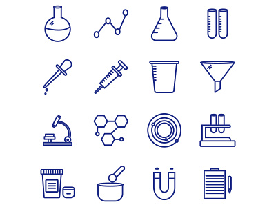 Laboratory Icon Set bussines design icon icon set illustration ui