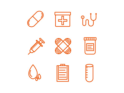 medical icon set branding bussines design icon icon set illustration logo medical medicine ui vector