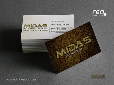 Midas Businesss Card branding business card design flat graphic illustration lettering logo minimal print typography vector