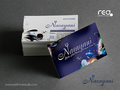 Narayani Business Card branding business card design graphic illustration lettering logo print typography vector