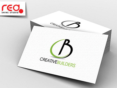 Creative Builders Logo branding business card design graphic illustration lettering logo minimal print vector