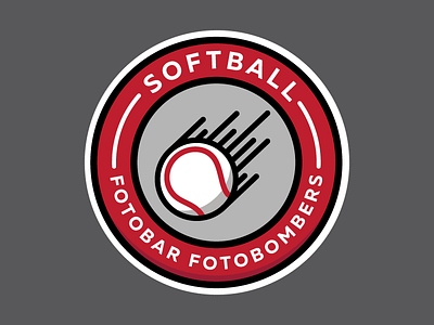 Corporate Softball Logo badge baseball bomber logo seal softball sports