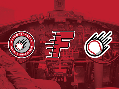 Corporate Softball Team Logos badge baseball bomber logo seal softball sports