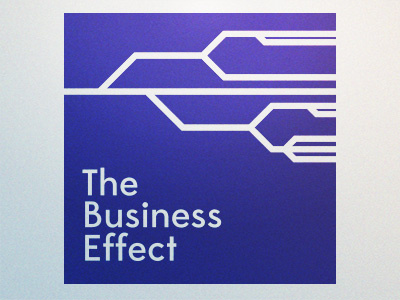 The Business Effect blue line square