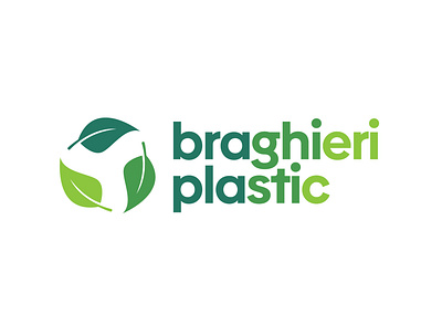Braghieri Plastic logo design branding design flat icon lettering logo minimal type typography vector