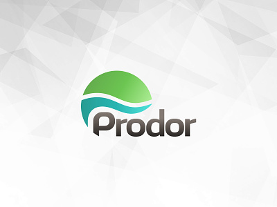 Prodor branding design flat lettering logo minimal monogram type typography vector