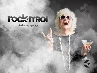 Rock N Roi - logo design & ad ad ad agency ad banner ads branding design flat icon identity lettering logo marketing marketingagency monogram type typography vector