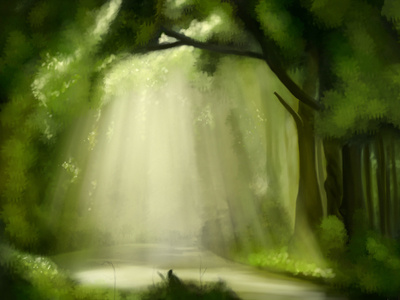 Greenlandscape kjillustration