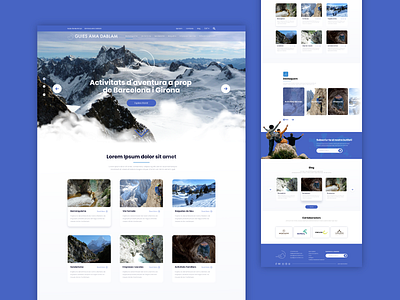 Travel Adventure Website Design action adventure backpacking creative dailyui explore exploring hiking landscape mountains nature outdoors sky survival tent travel weather web webdesign website