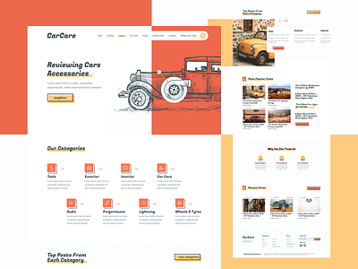 Car Accessories Website Design adobexd auto automotive car caraccessories carcare carlove carparts classiccars creative creative agency design designer luxurycars ui ux web webdesign website