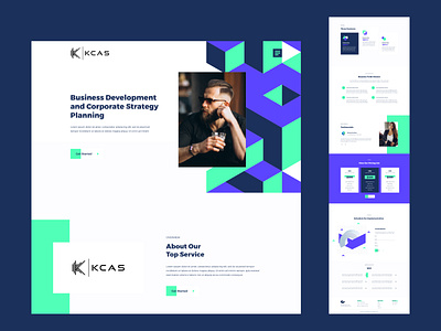 KCAS modern website design brand creative flat graphic ui vector web webdesign website