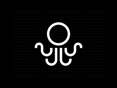 Inkyy.com Redesign Logo & Branding black branding creative agency design linear logo logo design minimal octopus octopus logo redesign simple logo water