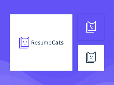 Logo Design for ResumeCats animal brand branding card cat cats creative creative agency illustration logo logos minimal resume typography webdesign