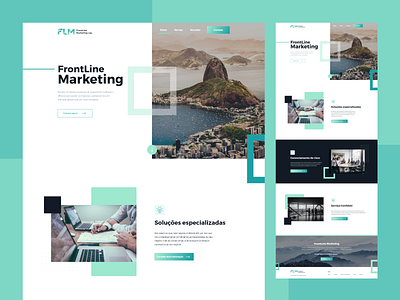 Marketing Agency Website Design agency clean creative landing page marketing marketing website seo seo agency turquoise ui ux webdesign website website design