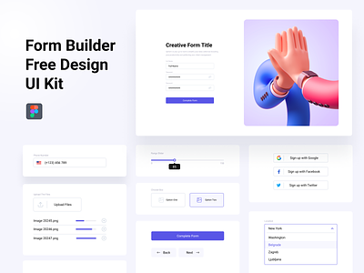Form Builder Free Figma Design UI kit