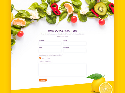 healthy food website contact form contact form cotnact creative agency design designer food form fruit health illustration ui vegetab web web design webs