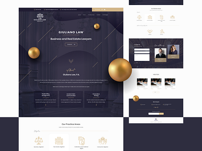 Lawyers Website Design attorney attorney law attorneys black business creative creative agency design gold law law firm lawyer lawyers realestate web webdesign website