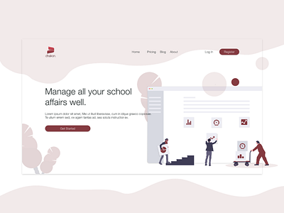 Landing Page Dhakon School