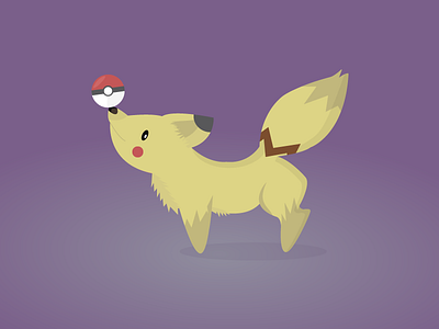 Gotta Catch Em All character design fox illustration kawaii pikachu pokemon vector vector illustration