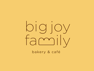 Big Joy Family Bakery & Cafe digitized logo logotype