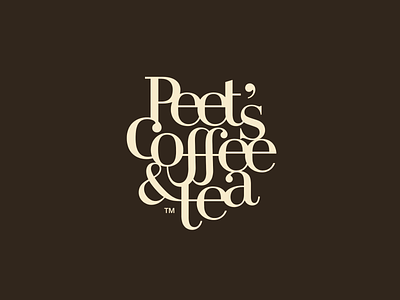 Peet's Coffee & Tea casestudy design digitized graphic design hand lettering logo logotype