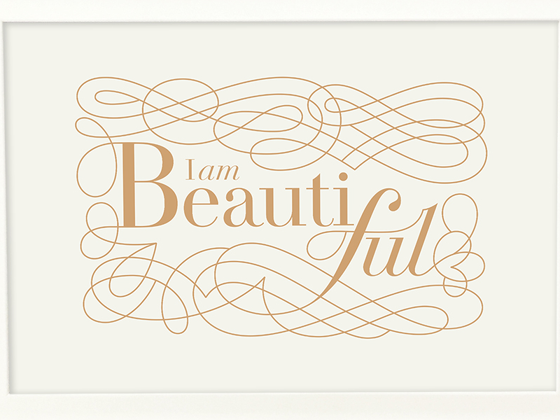 I am Beautiful by Jee Kim on Dribbble