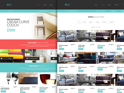 Shopify theme design colourful full width furniture shop shopify store theme