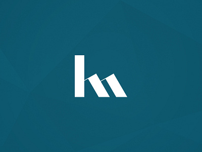 KM monogram brand initials logo monogram personal