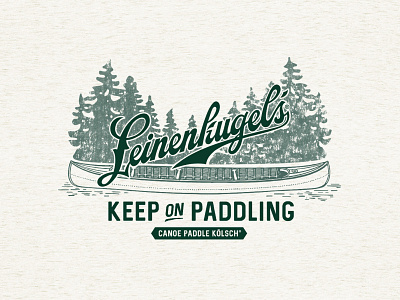Leinenkugel's Canoe Paddle Kolsch T-shirt Design