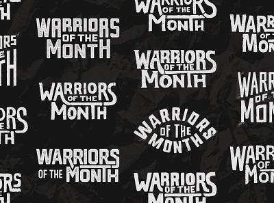 Warriors of the Month | Logo Concepts badge band brand branding design logo rock type typography