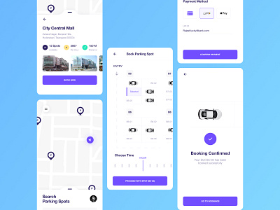 Car Booking app app booking car design flat ios minimal mobile ui ux