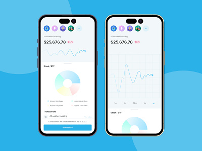 Investment Tracker app daily ui design flat investment minimal money small case tracker tracking ui ux wealth