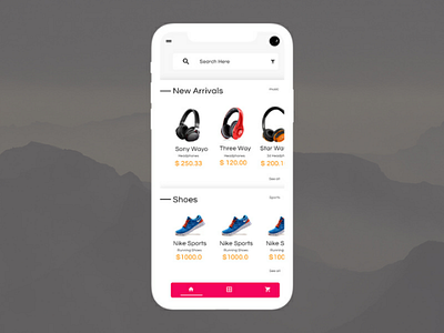 Shopping App Ui app apple branding daily 100 daily ui design ecommerc flat iphone minimal shopping ui ux