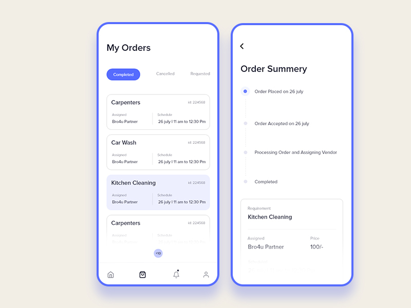 My Orders by Rajesh Babu on Dribbble