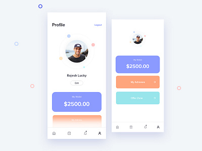 Profile app bro4u colors daily ui design page portfolio profile ui ux