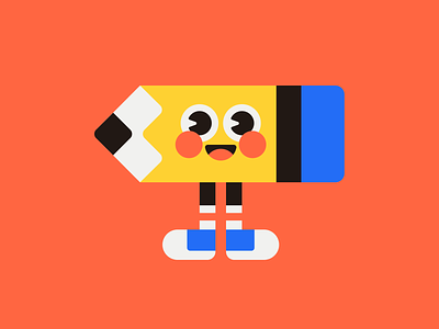 Mister Pencil character illustration mascot